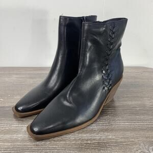 Frye And Co Katara Booties Womens Size 6M Black Ankle Block Heel Boots